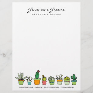 Succulent Garden Letterhead