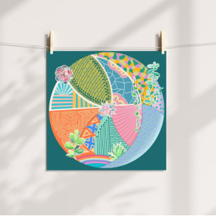 Succulent Garden Poster