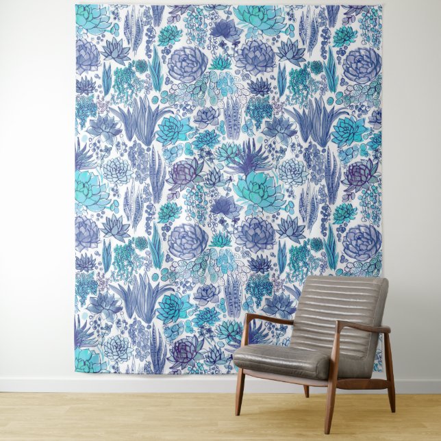 Succulent garden tapestry (In Situ)