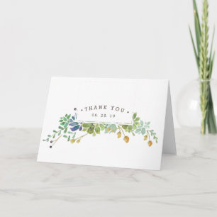 Succulent Garden Thank You Card