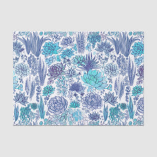 Succulent garden tissue paper