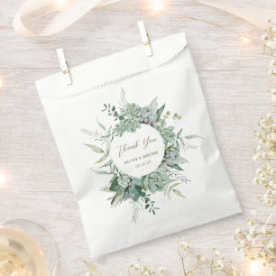 Succulent Garden Wedding Favour Bag
