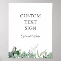 Succulent Greenery | Cards and Gifts Custom Sign