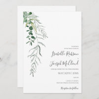 Succulent Greenery | Casual Wedding Invitation