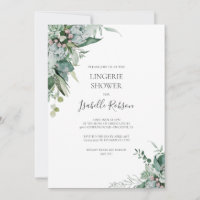 Succulent Greenery | Lingerie Shower Invitation