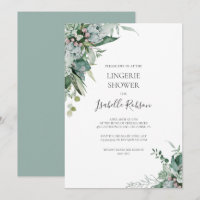 Succulent Greenery | Sage Green Lingerie Shower
