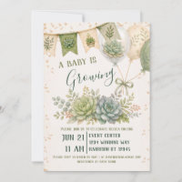 Succulent Growing Baby Shower