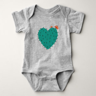 Succulent Heart Baby Bodysuit