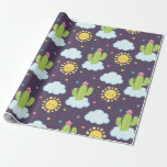 Succulent Heaven Baby Shower Wrapping Paper<br><div class="desc">Funky cactus wrapping paper.</div>