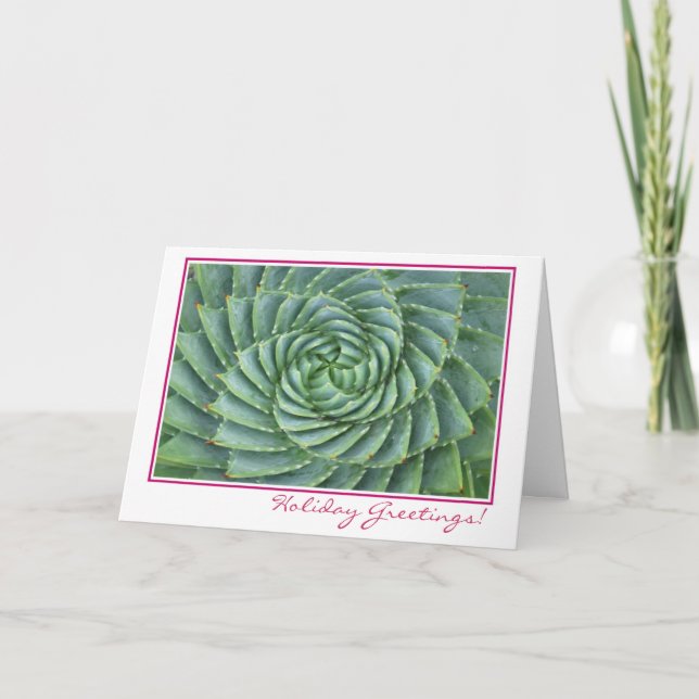 Succulent Holiday Card (Front)