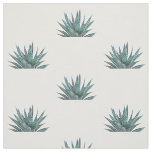 Succulent Illustration Fabric
