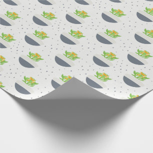 Succulent Kalanchoe Plant Mom Pattern Wrapping Paper