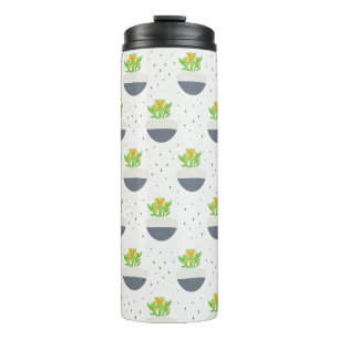 Succulent Kalanchoe Plant Mum Pattern Thermal Tumbler