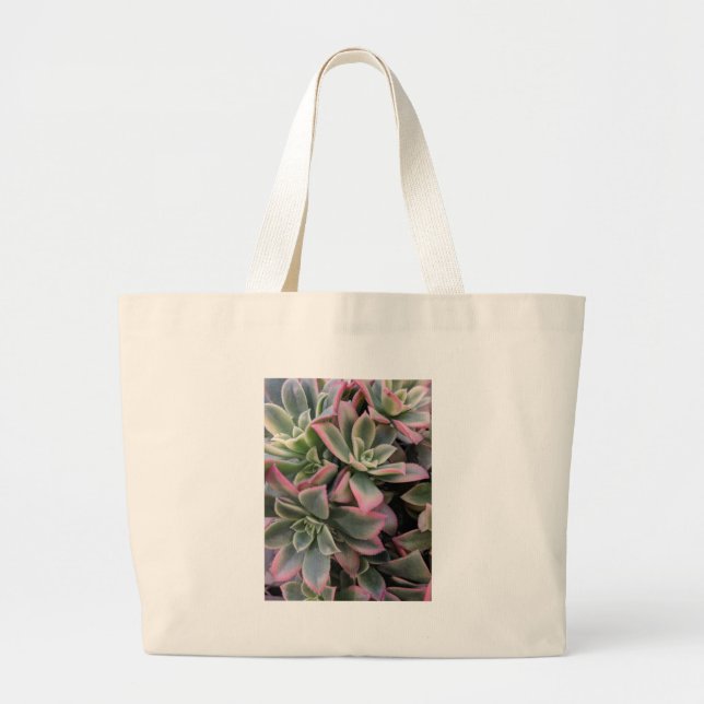 Succulent Large Tote Bag (Front)