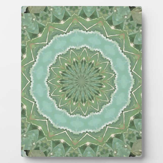 Succulent Mandala Plaque (Front)