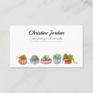 Succulent Planters Business Card