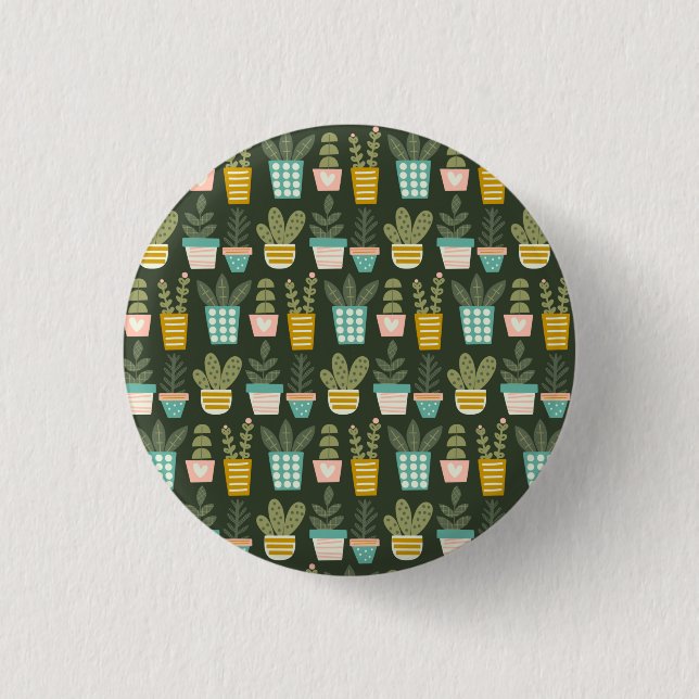 Succulent Plants 3 Cm Round Badge (Front)