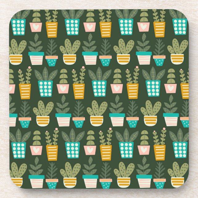 Succulent Plants Coaster (Front)