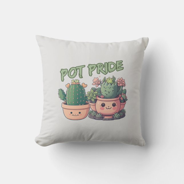 Succulent plants cushion (Front)