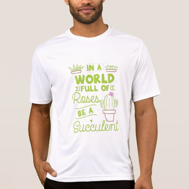 Succulent Plants T-Shirt (Front)