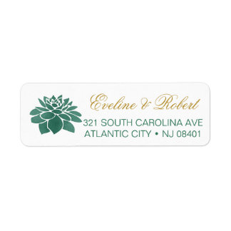 Succulent Return Address Labels