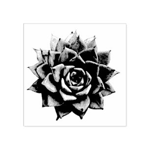 Succulent Rubber Stamp