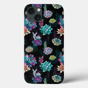 Succulent Seamless Pattern iPhone 13 Case