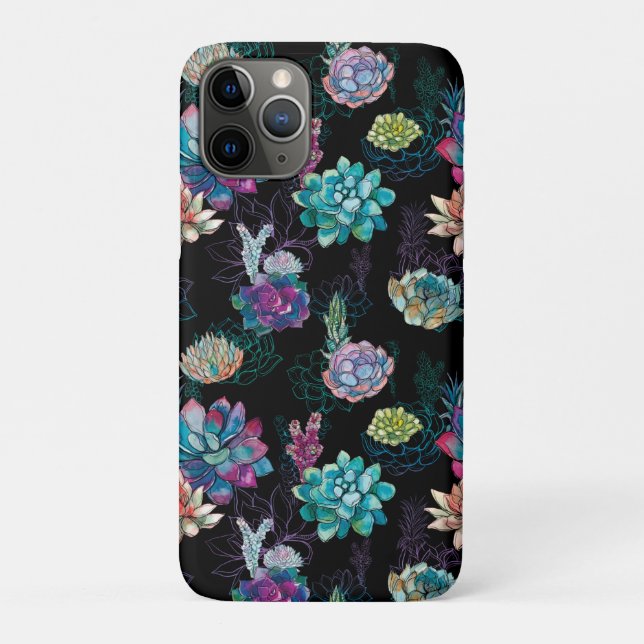 Succulent Seamless Pattern  Case-Mate iPhone Case (Back)