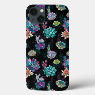 Succulent Seamless Pattern iPhone 13 Case