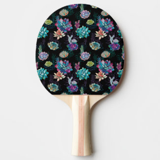 Succulent Seamless Pattern  Ping Pong Paddle