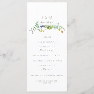 Succulent Watercolor Initial Program Programme