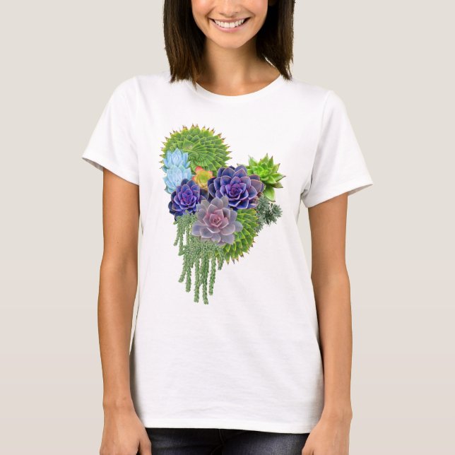 Succulent-wedding-bouquet T-Shirt (Front)