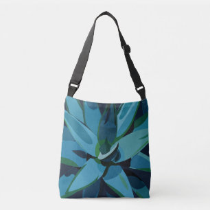 Succulents Blue Agave Cactus Succulents Crossbody Bag