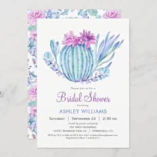Succulents Bridal Shower Invitation