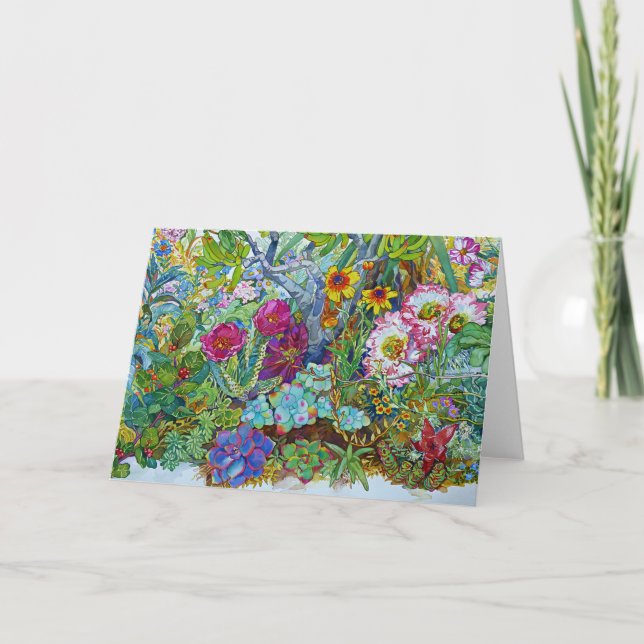 "Succulents & Cacti" Card (Front)
