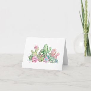Succulents & Cacti Note Card