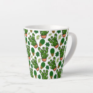 Succulents Cactus Latte Mug