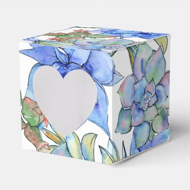 Succulents Favour Box (Front Side)