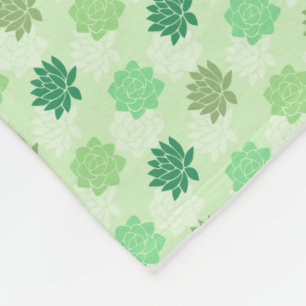 Succulents Fleece Blanket