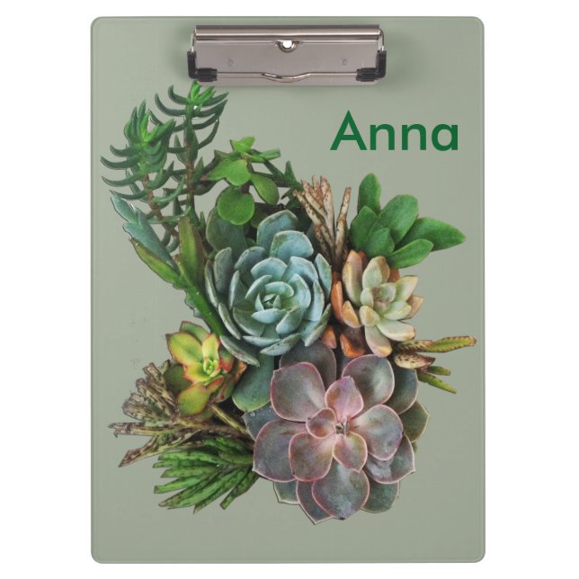 Succulents from South Africa Clipboard (Front)