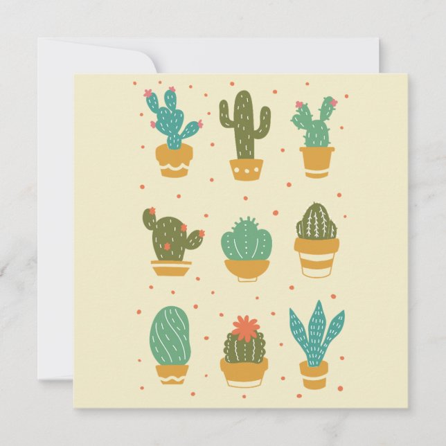 SUCCULENTS GREETING CARD (Front)