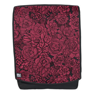 Succulents in Viva Magenta- Colour of the Year 202 Backpack