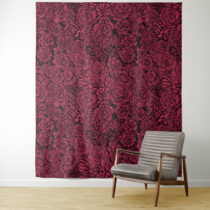 Succulents in Viva Magenta- Colour of the Year 202 Tapestry