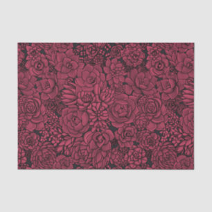Succulents in Viva Magenta- Colour of the Year 202 Tissue Paper