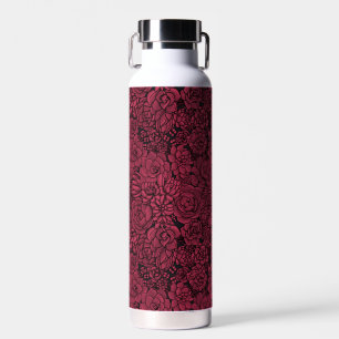 Succulents in Viva Magenta- Colour of the Year Water Bottle