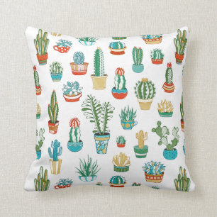 Succulents Pattern Cushion