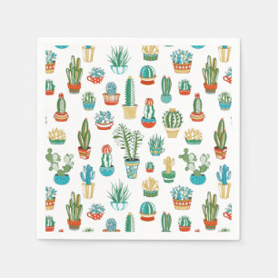 Succulents Pattern Napkin