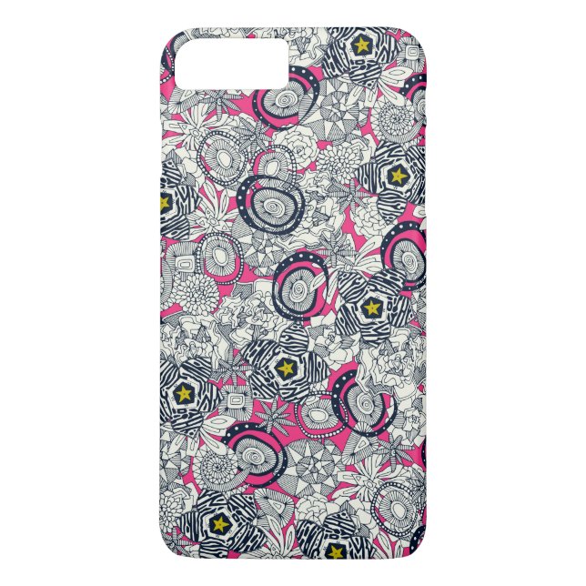 succulents pink chartreuse star Case-Mate iPhone case (Back)