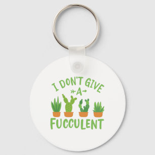 Succulents Plants Key Ring