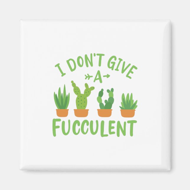 Succulents Plants Magnet (Front)
